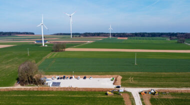 20-Megawatt: Baustelleneinrichtung für den solarpark Berching-Altmannsberg